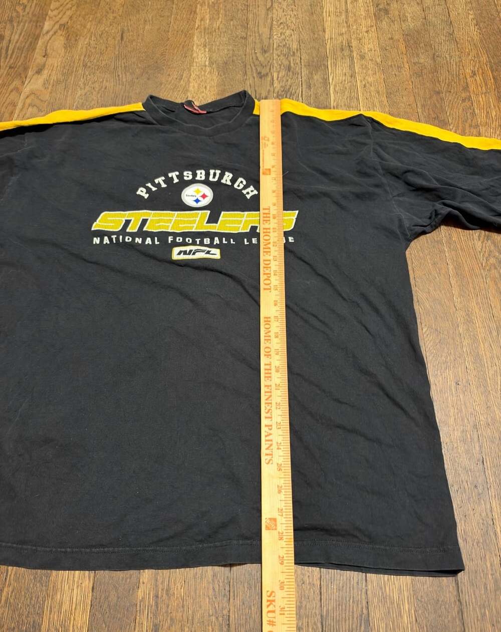 NFL Pittsburgh Steelers Vintage Long Sleeve T-Shirt Black Yellow XXL - Picture 5 of 6